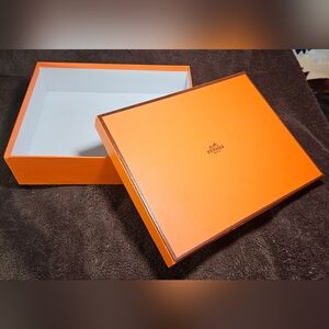 Hermes Empty Box Orange Large Gift Storage Travel Display Replacement Shopping